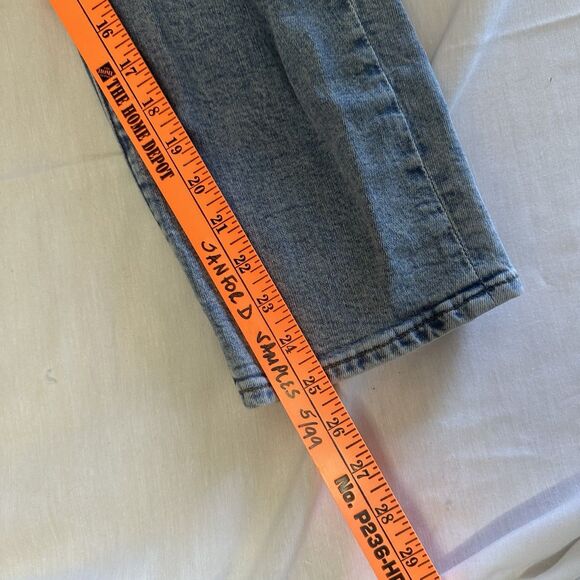 Express Womens Mom Jeans Super High Rise Distressed Size 12R 25" Inseam - Picture 2 of 4